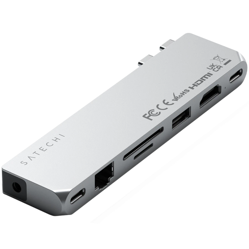 Хаб SATECHI USB-C Pro Max, Silver