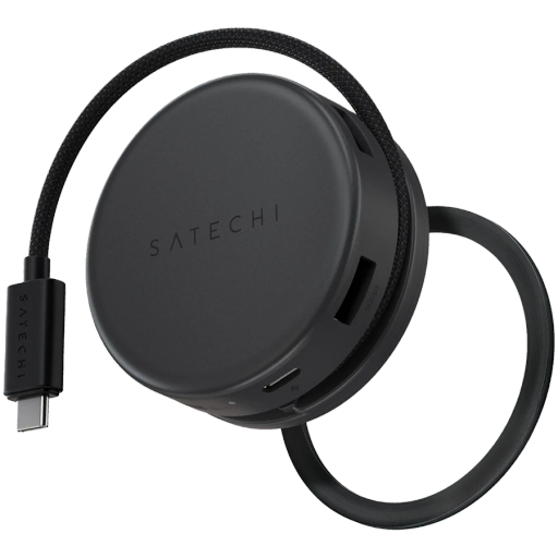 SATECHI OntheGo 7-in-1 Multiport Adapter Space Black
