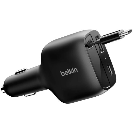 Adaptor auto BELKIN USB/USB-C, 75 W, Black
