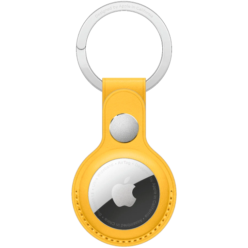 Apple  for AirTag, Meyer LemonLeather Key Ring