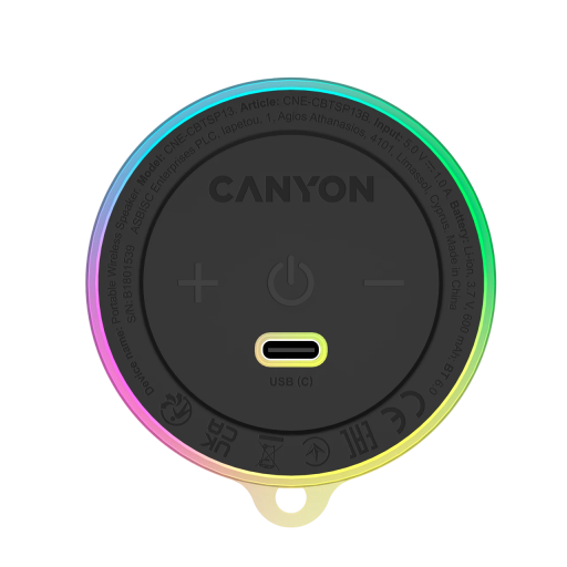 CANYON Portable Speaker Black