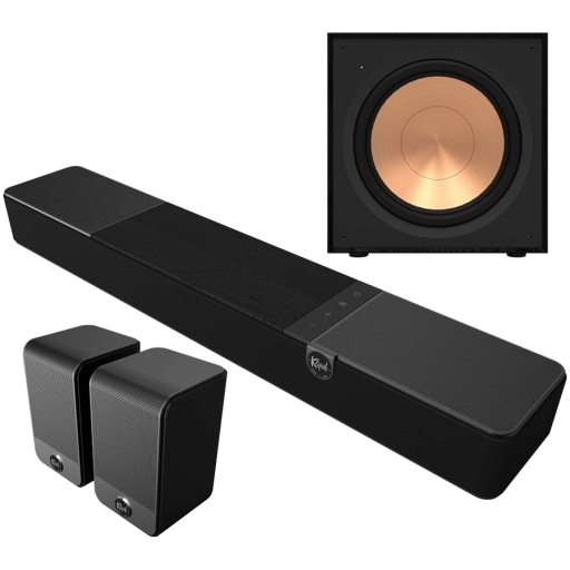 KLIPSCH үйдегі аудио жүйесі Қара