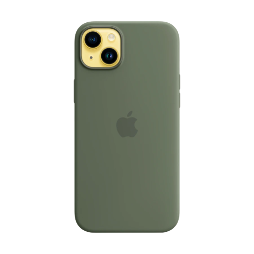 Apple силиконовый чехол с MagSafe Оливковый для iPhone 14 Plus