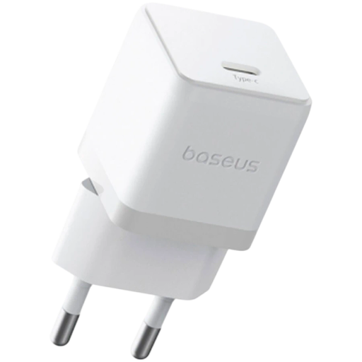 Power Adapter BASEUS 1*USB-C, 30 vatt