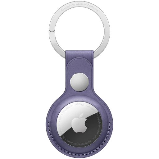 Apple  for AirTag, WisteriaLEATHER KEY RING-ZML