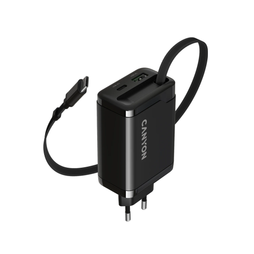 Адаптер питания CANYON OnCharge 65RC 3*USB/USB-C USB Тип A, USB Тип C, USB Тип C, 65 Вт