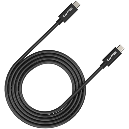 Кабель CANYON USB-C UC-42, Чёрный, 2м