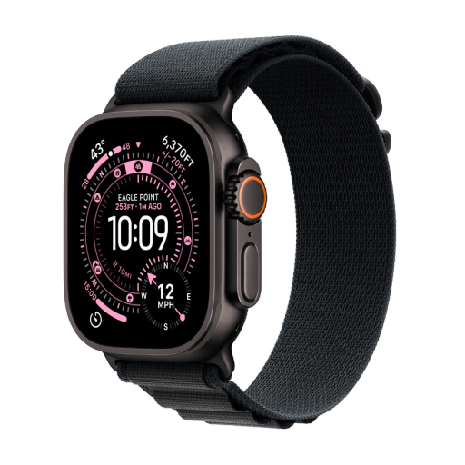 Apple Watch Ultra 3, Black Alpine Loop, Мөлшері, 49мм, Қара