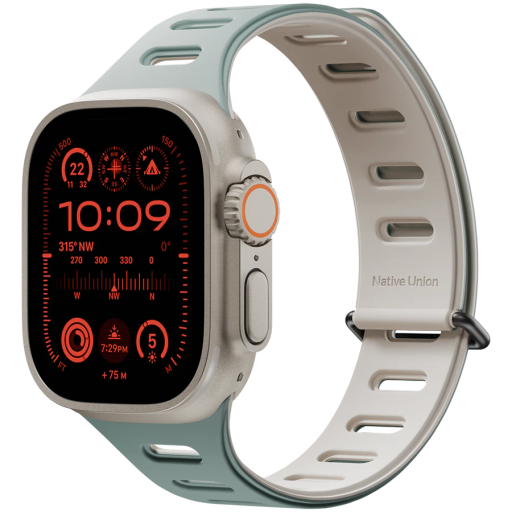Band Extension NATIVE UNION Active Watch Band 42/44/45/49mm Active Watch Band Green/Sandstone for Apple Watch 42/44/45/49 mm