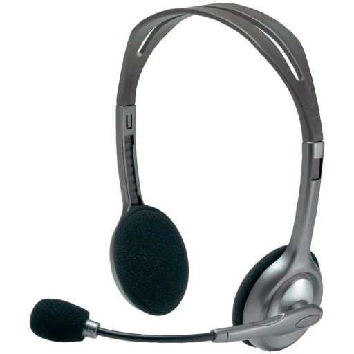Headset LOGITECH H110, Gray/Silver