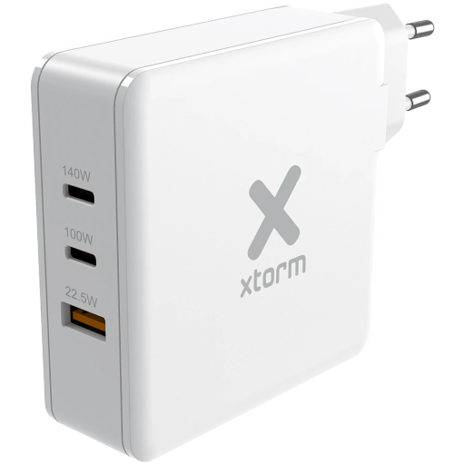 Power Adapter XTORM 3*USB/USB-C 2*USB Type C, USB Type-A, 140 W