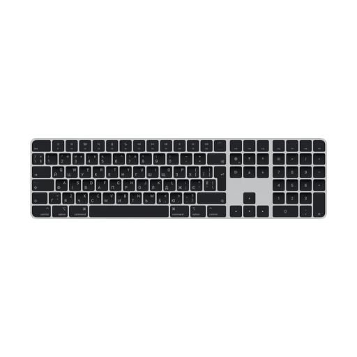 Клавиатура беспроводная Apple Magic Keyboard with Touch ID and Numeric Keypad Black (MXK83UA/A)