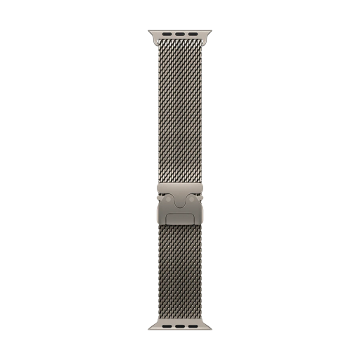 Apple 49mm Milanese Loop Ремінець Milanese Loop Natural Titanium за Apple Watch 44 mmApple Watch 45 mmApple Watch 46 mmApple Watch 49 mm 44/45/46/49 mm