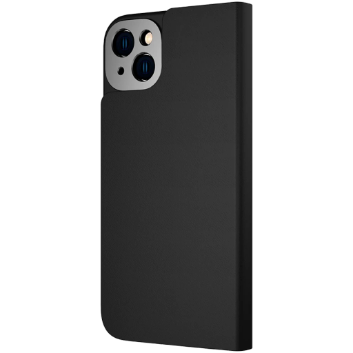 Folio Case MOSHI Overture Case with Detachable Magnetic Wallet with MagSafe Black for iPhone 14 Plus