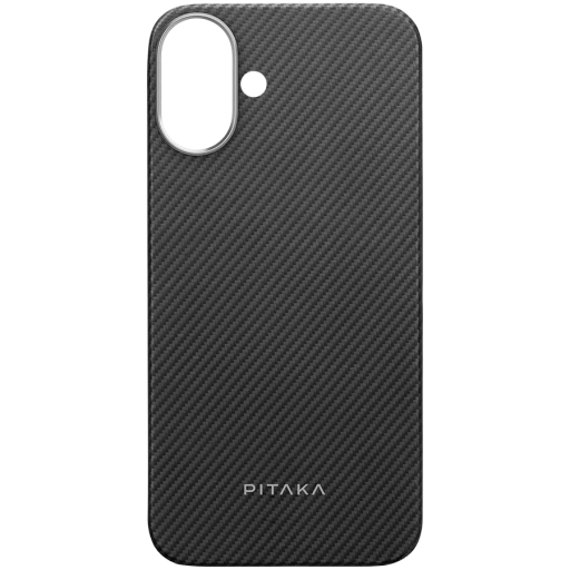 Чехол PITAKA Ultra-Slim для iPhone 16 Plus, Чёрный/Серый