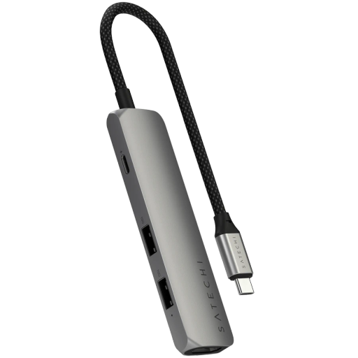 SATECHI  Slim 4 Multiport  Многопортовый адаптер  Space Gray