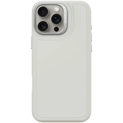 Чехол DECODED из силикона с MagSafe для iPhone 16 Pro Max, Серый