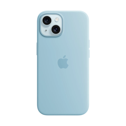 Apple Case Silicone Case with MagSafe Light Blue for iPhone 15