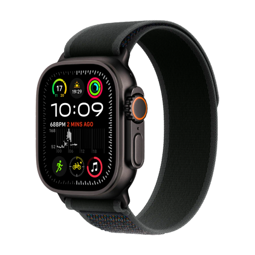 Apple Watch Ultra 2 2024 Черный Trail Loop, M/L, 49мм, Black Titanium