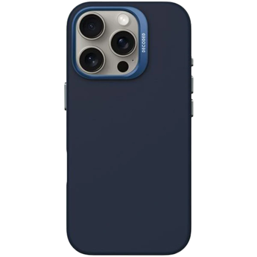 Чехол DECODED из силикона с MagSafe для iPhone 16 Pro, Blueprint