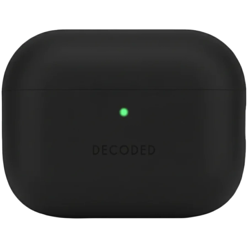 Чехол DECODED силиконовый для AirPods Pro (Gen.3),Чёрный