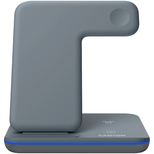 CANYON WS-303 Беспроводное зарядное устройство, 15 Вт, Тёмно-серый