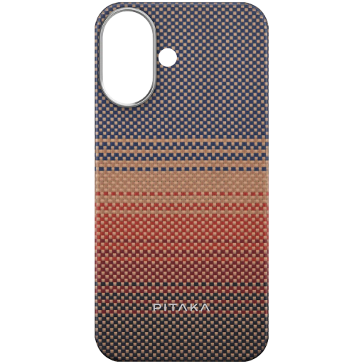 Чехол PITAKA Tactile Woven с MagSafe для iPhone 16, Закат