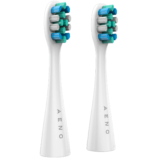 AENO  за AENO DB1S Toothbrush, AENO DB2S Toothbrush, БілийReplacement toothbrush heads, White, Dupont bristles, 2pcs in set (за ADB0001S/ADB0002S)