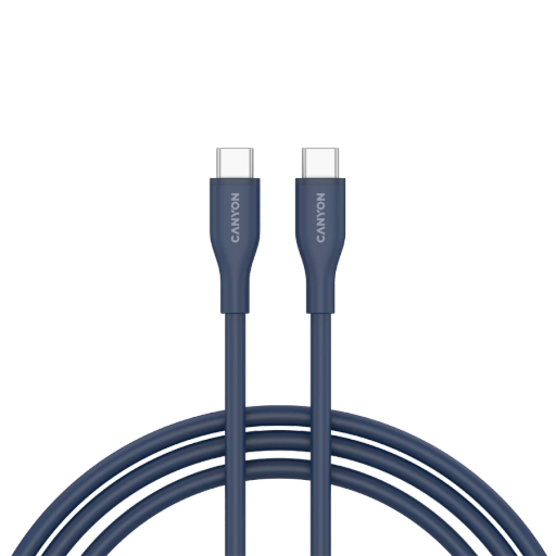 Кабель CANYON USB-C, Тёмно-синий, 1м