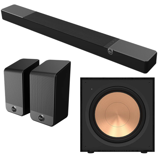 KLIPSCH үйдегі аудио жүйесі Қара