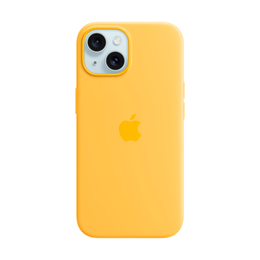 Apple Case Silicone Case with MagSafe Sunshine for iPhone 15