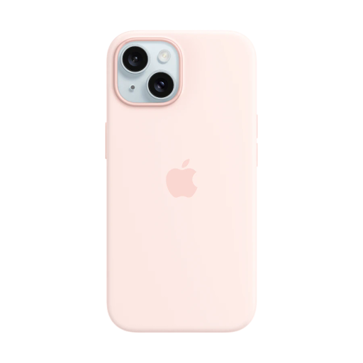 Apple Case Silicone Case with MagSafe Light Pink for iPhone 15