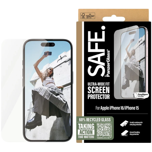 PANZERGLASS Safety Glass  for iPhone 16