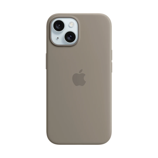Apple Case Silicone Case with MagSafe Clay for iPhone 15