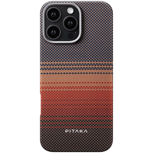 PITAKA Protective Case Tactile Woven with MagSafe Sunset for iPhone 16 Pro