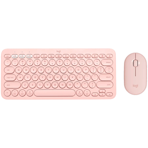 Комплект бездротовий LOGITECH Pebble 2 Combo Wireless, Rose (L920-012240)