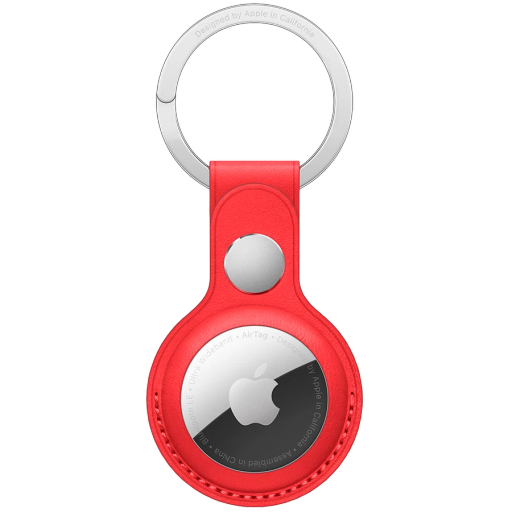 AirTag Leather Key Ring - (PRODUCT)RED