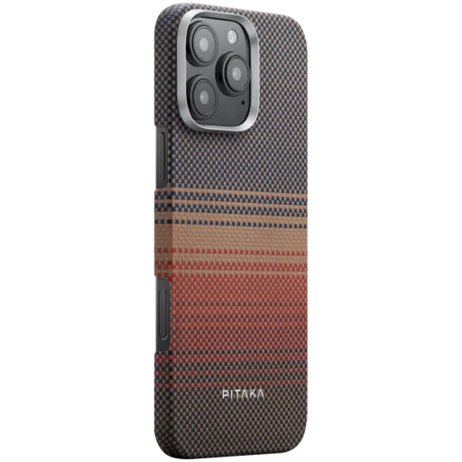 Чехол PITAKA Tactile Woven с держателем и MagSafe для iPhone 16 Pro Max, Закат