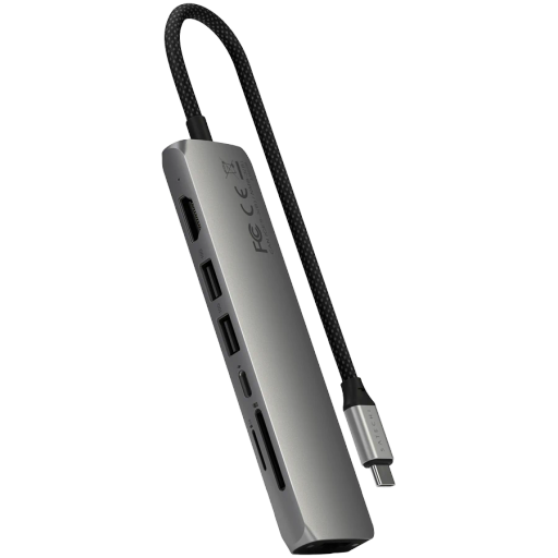 SATECHI  Slim 7 Multiport  Multiport Adapter  Մոխրագույն