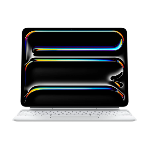 Чехол-клавиатура для планшета Apple Magic Keyboard for iPad Pro 13 inch (M4) - Ukrainian - White (MWR43UA/A)