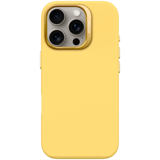 DECODED Case Silicone Case with MagSafe Popcorn Yellow for iPhone 16 Pro