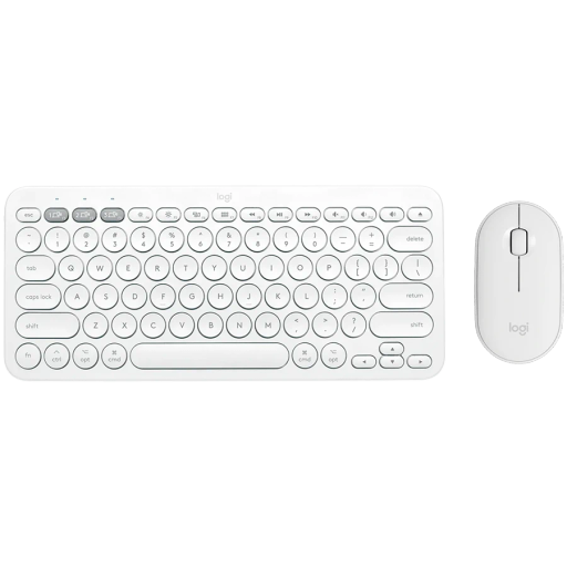 Комплект бездротовий LOGITECH Pebble 2 Combo Wireless, White (L920-012240)