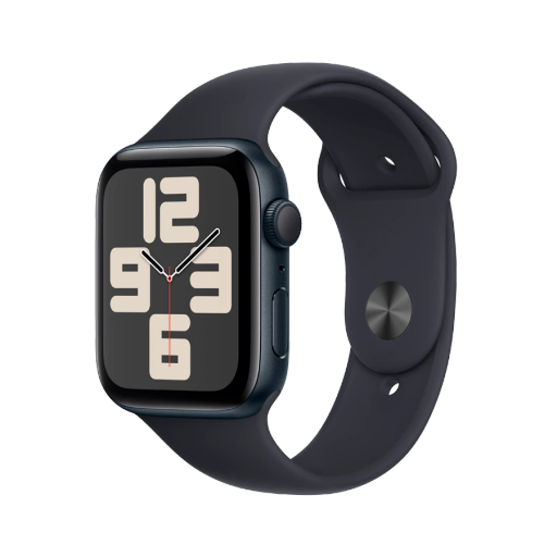 Apple Watch SE GPS Gen.2 (2023),  Спортивный ремешок цвета «тёмная ночь», M/L, 44мм, Тёмная ночь