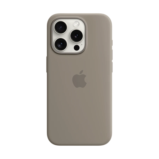 Apple Case Silicone Case with MagSafe Clay for iPhone 15 Pro