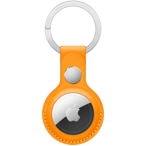 Apple  for AirTag, California PoppyLeather Key Ring