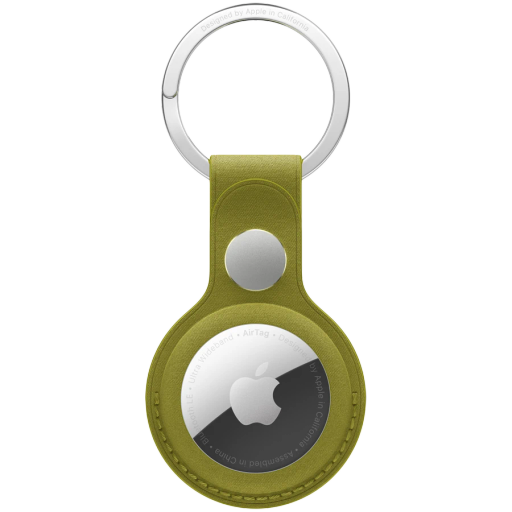 Apple  для AirTag, ChartreuseFineWoven Key Ring