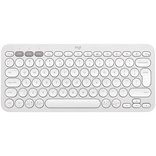 Клавиатура беспроводная LOGITECH K380s Pebble Keys 2 White Bluetooth (920-011852)