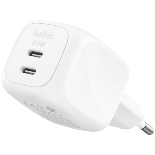 Адаптер питания BELKIN USB-C, 50 Вт, Белый