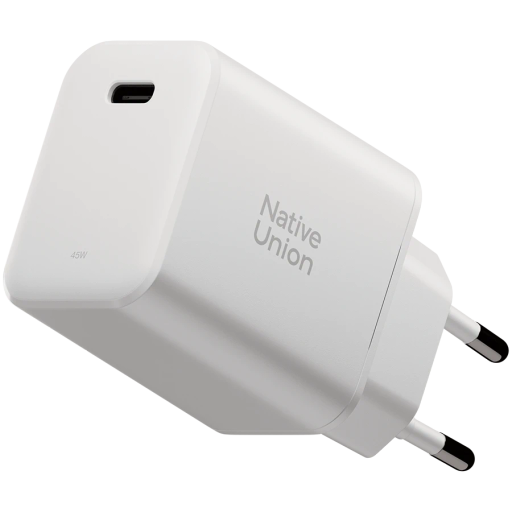 Зарядний пристрій Native Union Fast GaN PD 45W USB-C Port White (FAST-PD45-WHT-EU)