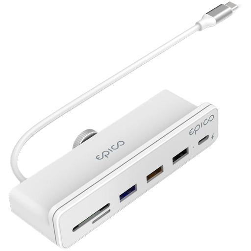 Адаптер Epico USB-C 7 в 1 для iMac, Белый